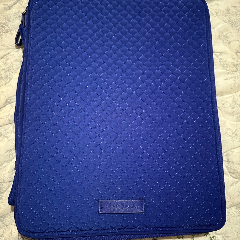 Vera Bradley Royal Blue Quilted Laptop Bag
